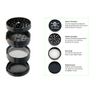 Grinder "St. Pauli" Metal, 4-tlg.; &Oslash; 5,7...