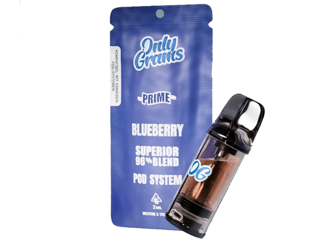 Only Grams - H2 Superior - Blueberry (Blaubeere) - 96% H2 - 2ml - Pod
