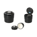 Autoaschenbecher "Schwarz/Silber" mit LED...