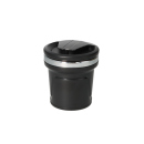 Autoaschenbecher "Schwarz/Silber" Carbonoptik...