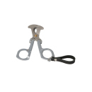 Zigarrenschere-Schlüsselanhänger, Metall silberfarben