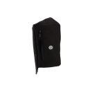 Pfeifentasche Leinen 1er, schwarz mit Kautschuk