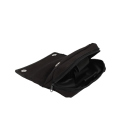 Pfeifentasche Leinen 2er, schwarz mit Kautschuk