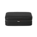 Reisehumidor Diamond schwarz mit Cutter, 19x12,5x7cm