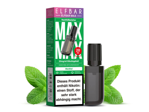 ELFBAR Max Pod - Menthol - E-Shisha - 20mg