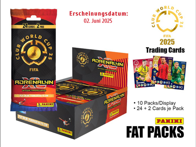 Panini FIFA Club World Cup 2025 TC; FAT PACK; einzeln