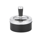 Schleuderaschenbecher "schwarz-silber"...