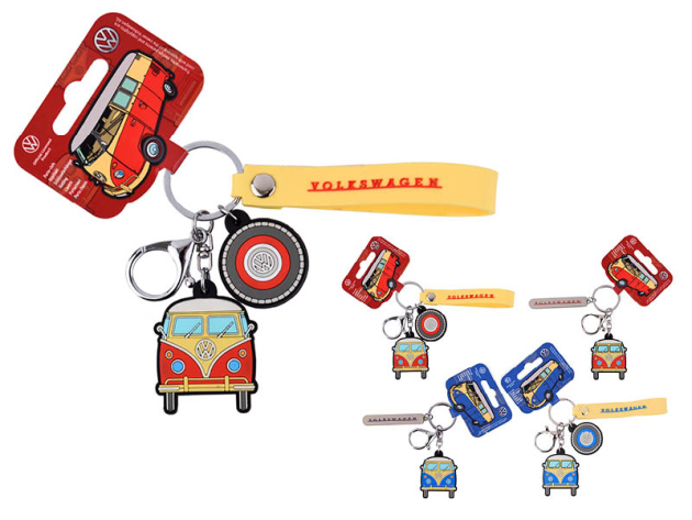 Schlüsselanhänger "VW Bus", 4-fach sortiert