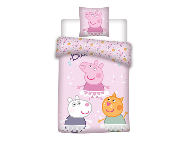 Peppa Pig Bettwäsche-Set, 140 x 200 cm; UVP: 26,95 Euro