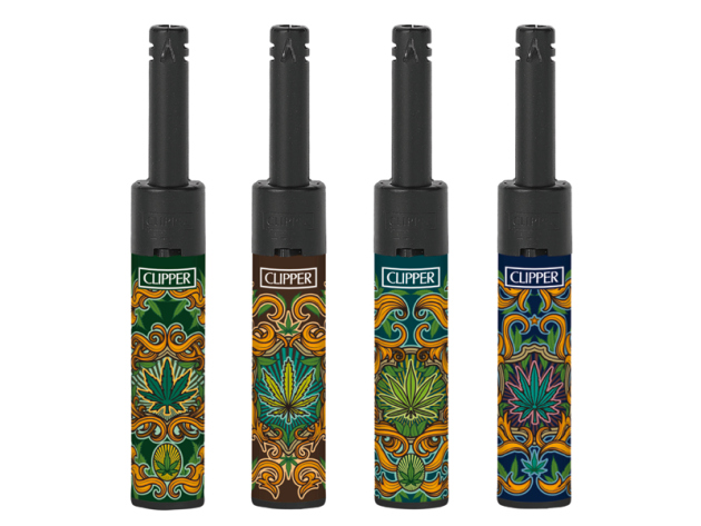 Clipper Mini Stabfeuerzeug MINITUBE WEED SHIELD, 24er Display