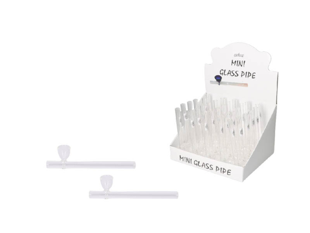 Glaspfeife "Super Heroes" Kawumm transp., 14cm, 30er Display
