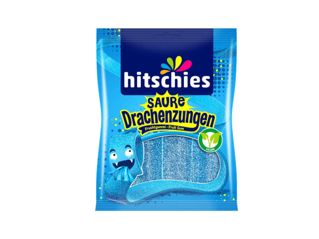 Hitschies - Saure Drachenzungen Blau - 125g; 20er Pack