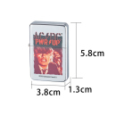 Metallfeuerzeuge "AC/DC" Soft-Flame, 12er Display