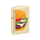 Zippo Feuerzeug - erhabene Emblem Foodie Burger