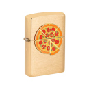 Zippo Feuerzeug - erhabene Emblem Foodie Pizza