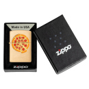 Zippo Feuerzeug - erhabene Emblem Foodie Pizza