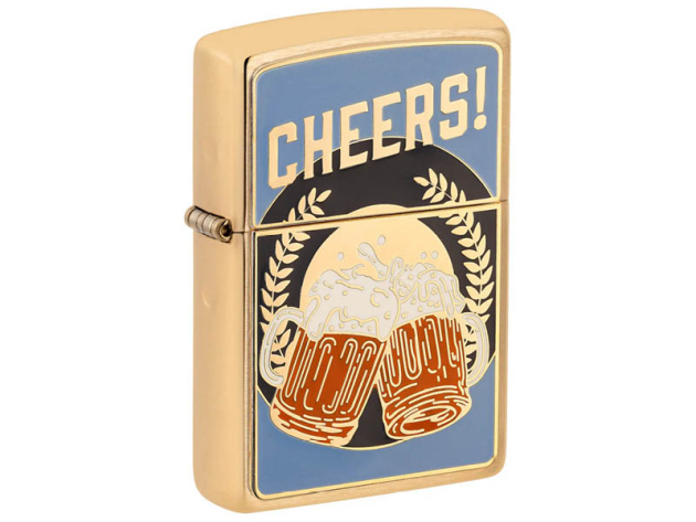 Zippo Feuerzeug - erhabene Emblem Foodie Bier