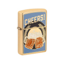 Zippo Feuerzeug - erhabene Emblem Foodie Bier