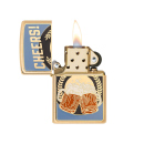 Zippo Feuerzeug - erhabene Emblem Foodie Bier