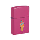 Zippo Feuerzeug - erhabene Emblem Foodie Eiscreme