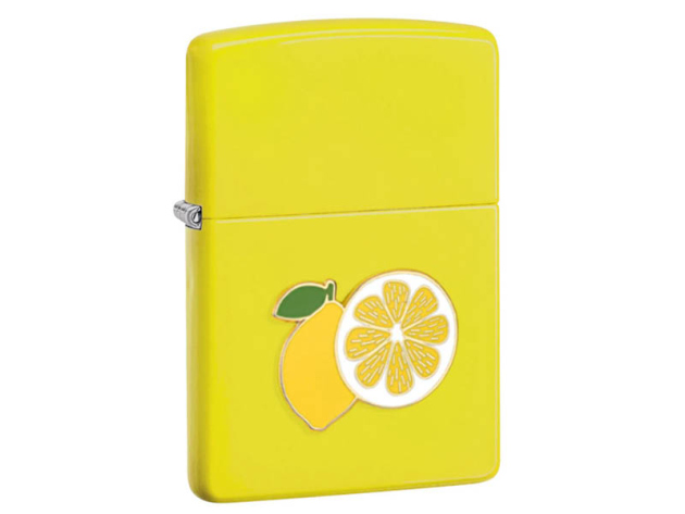 Zippo Feuerzeug - erhabene Emblem Foodie Zitronen