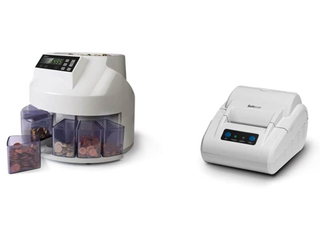Safescan 948358 - Automatischer Münzzähler / Sortierer & TP-230 - Thermodrucker UVP: 179 Euro