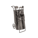 Metall-Flaschenhalter "Golftasche"; Ma&szlig;e...