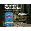 MASSIVS Zahnstocher Blaulicht - Blueberry Ice - 100er Pack