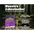 MASSIVS Zahnstocher Black Lebanese - Grape Mint - 100er Pack