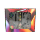 Bong-Set "Super Heroes" mit Bong, Grinder, Storage, Tray, Glaspfeife, Ascher inkl. Bürste + Schaber