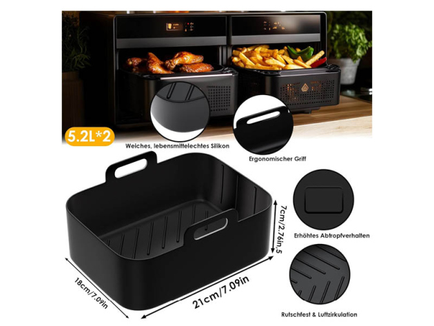 Ninja Heißluftfritteuse Zubehör, 3-tlg;, UVP: 29,99 Euro