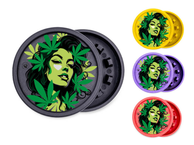 Grinder "Mary Jane" 4-fach sortiert; 2-tlg.; Ø 55 mm, einzeln