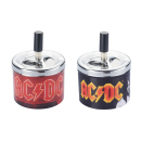 Drehaschenbecher "AC/DC" &Oslash; 9,1 cm, H:...