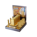 Sturmlfeuerzeuge "Goldbar" Jet-Flame Metall, 12er Display