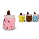 Pl&uuml;sch Bubble Tea, 11 x 7,5 cm, 4-fach sortiert,...