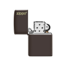 Zippo Feuerzeug - Brown Matte Zippo Logo