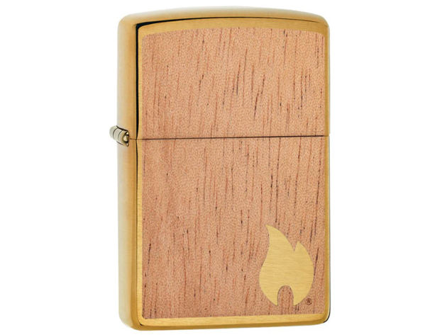 Zippo Feuerzeug - Woodchuck Brushed Brass