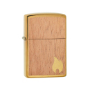 Zippo Feuerzeug - Woodchuck Brushed Brass