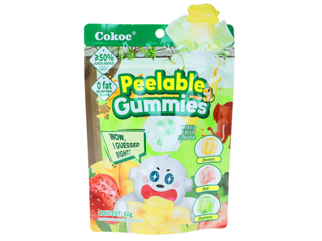 Cokoc - Peeling Soft Candy - Mixed Fruits á 60g - 50er Pack