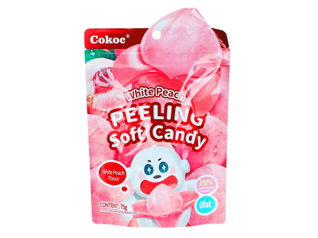 Cokoc - Peeling Soft Candy - White Peach á 75g - 50er Pack