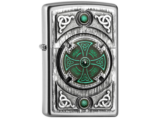 Zippo Feuerzeug - Celtic Green Cross