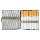 Zigarettenetui "Geriffelt chrom" f&uuml;r 20...