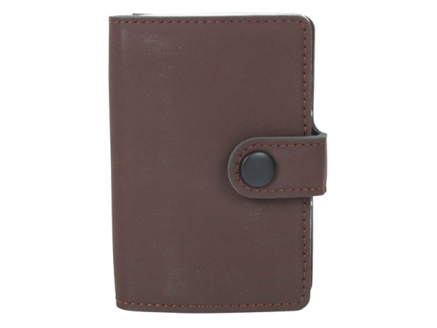 Zigarettenetui mit Geldbörse braun" für 8 Zig., mit Spange