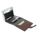 Zigarettenetui mit Geldbörse braun" für 8 Zig., mit Spange