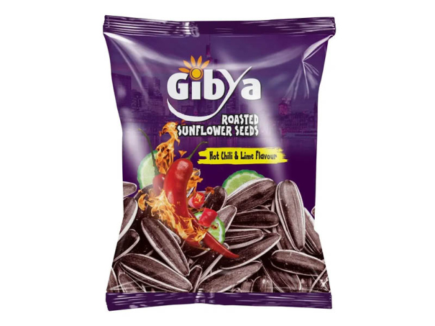 GibYa - Sonnenblumenkerne - Hot Chili & Lime 100g - 42er Pack