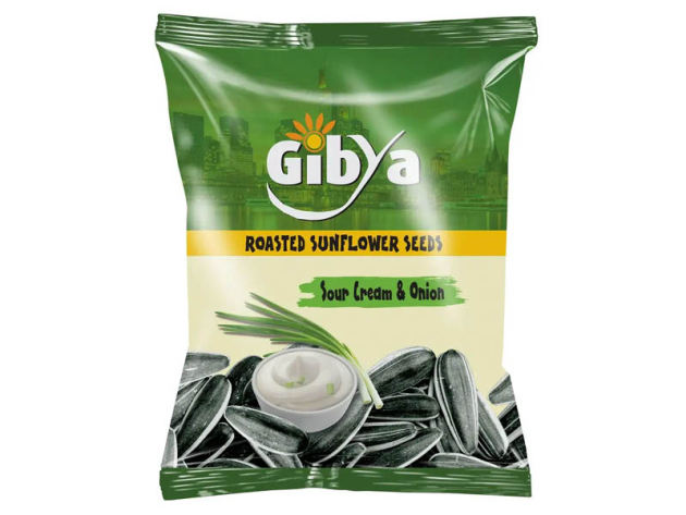 GibYa - Sonnenblumenkerne - Sour Cream & Onion 100g - 42er Pack