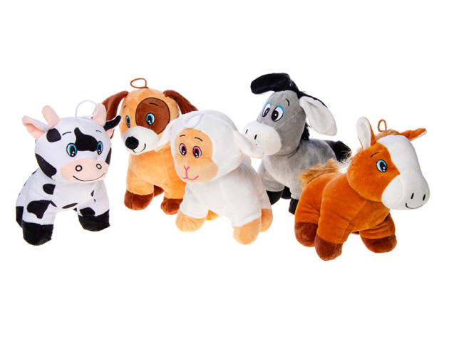 Plüsch Bauernhof Tiere, 5-fach sortiert; ca. 8,5 cm, einzeln