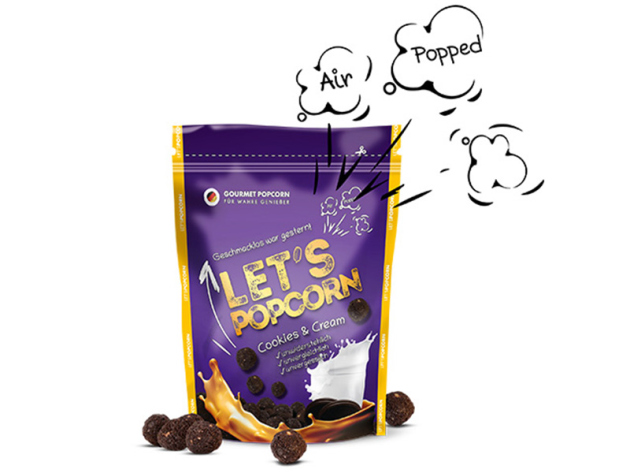 Let’s Popcorn – Cookies & Cream Premium á 100g; 13er Pack