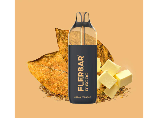 Flerbar D16000 - Cream Tobacco (Tabak, Cremig) - 20mg - 16000 Züge