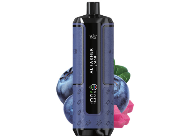 Al Fakher 20K Hypermax Big Puffs - Blueberry Gum (Blaubeere, Kaugummi) - 6 mg - 20.000 Züge